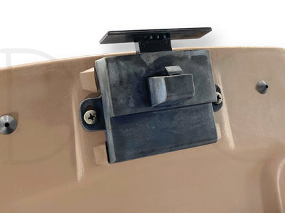 92-97 Ford F250 F350 Truck Center Console Floor Storage Mocha Tan OE
