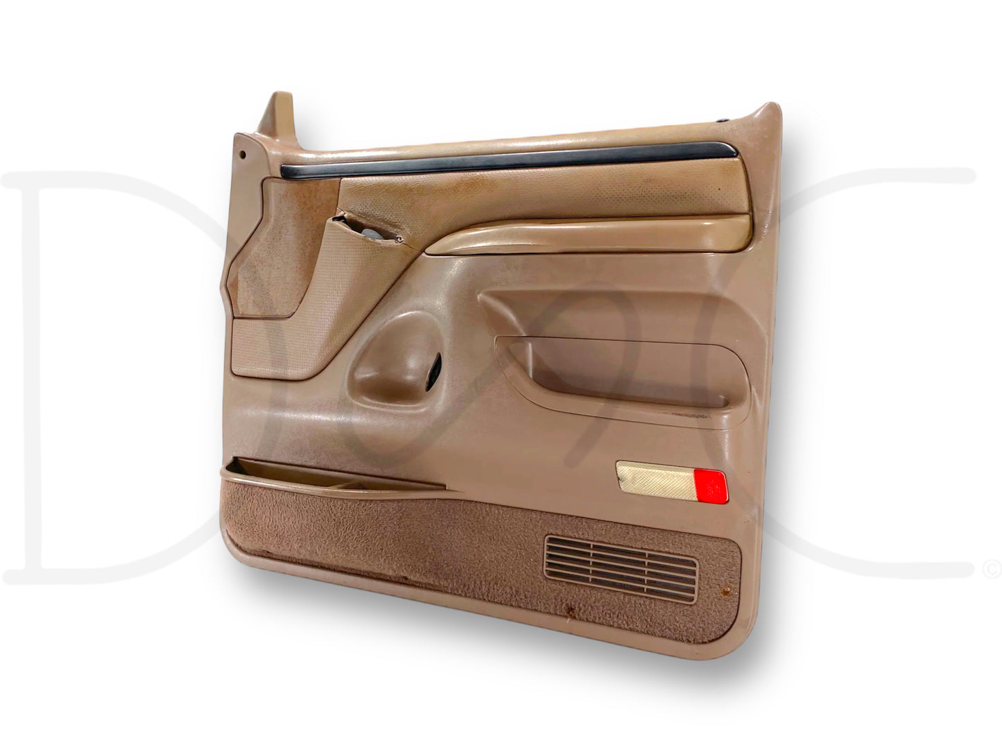 94-97 Ford F250 F350 RH Right Passenger Front Door Panel Mocha Tan *Blem*