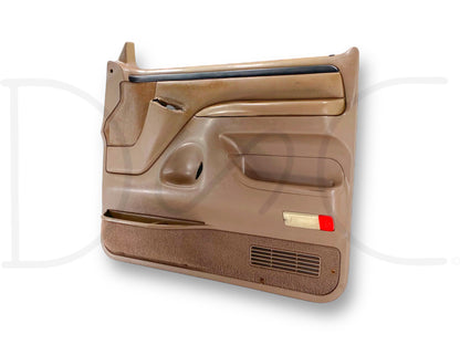 94-97 Ford F250 F350 RH Right Passenger Front Door Panel Mocha Tan *Blem*