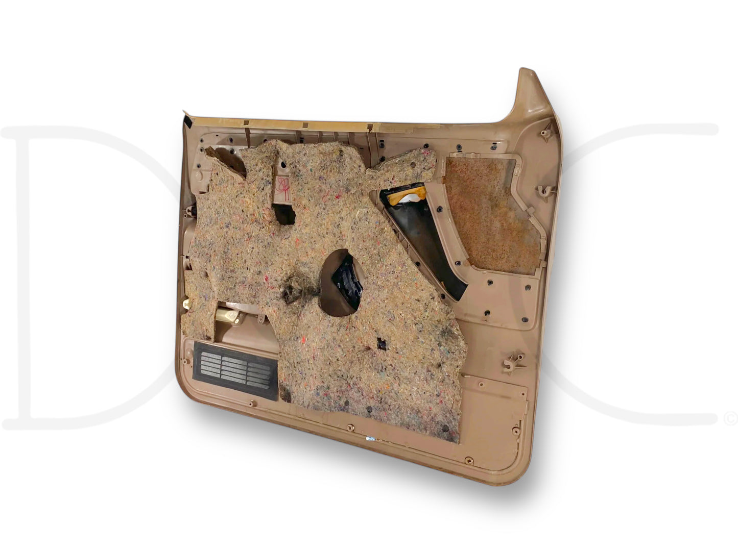 94-97 Ford F250 F350 RH Right Passenger Front Door Panel Mocha Tan *Blem*