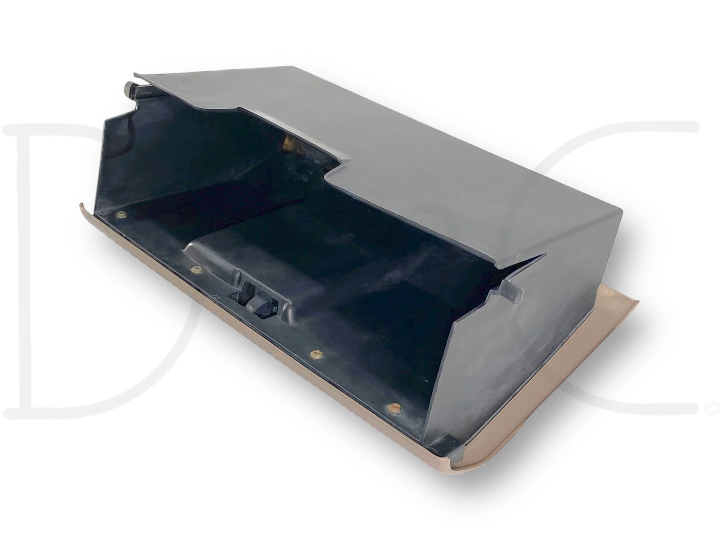92-97 Ford F250 F350 Dash Glove Box Storage Bin Compartment Mocha Tan OE