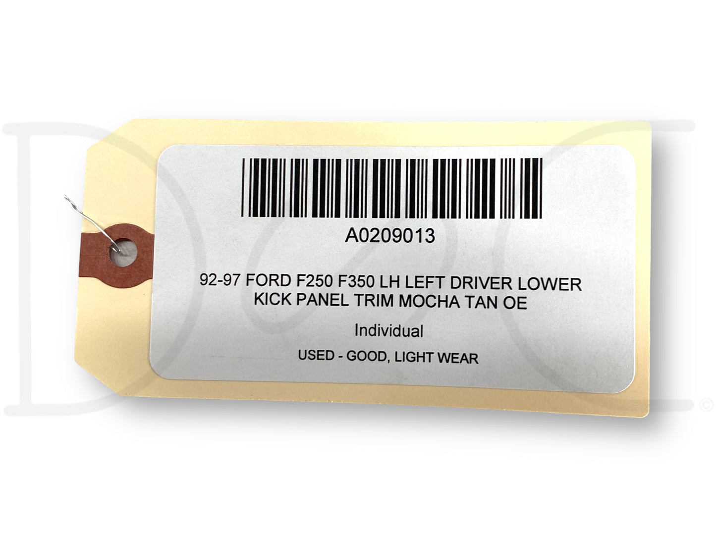 92-97 Ford F250 F350 LH Left Driver Lower Kick Panel Trim Mocha Tan OE