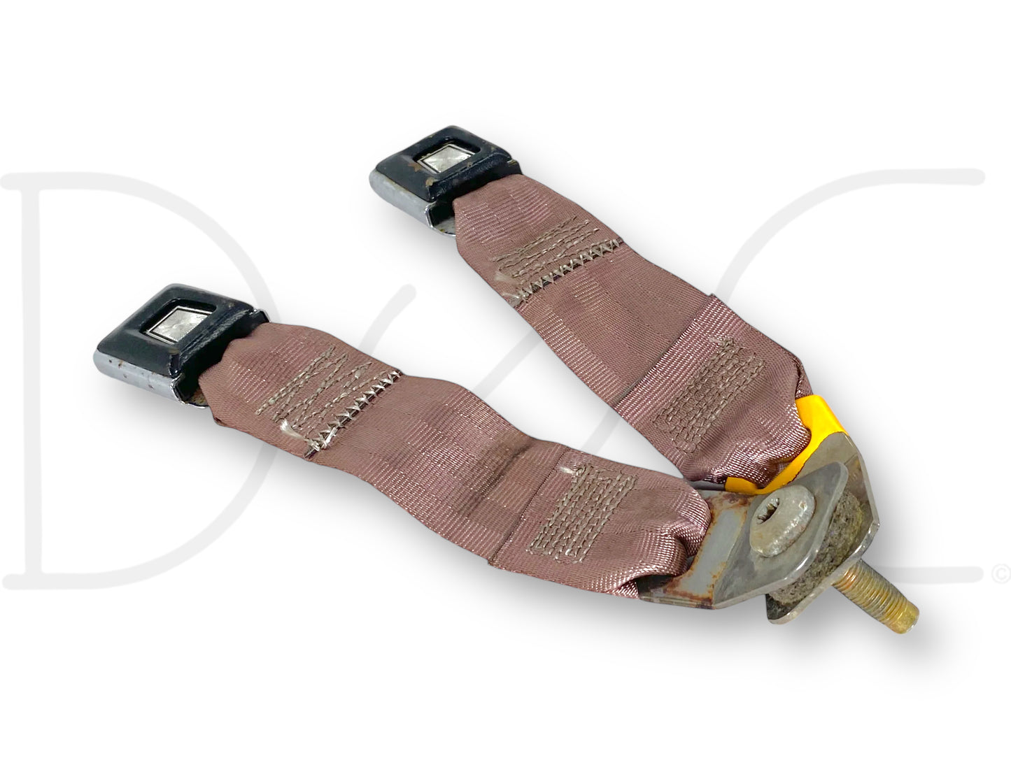 94-97 Ford F250 F350 Rear Seat Belt Seatbelt Latch Buckle Assembly Tan OE