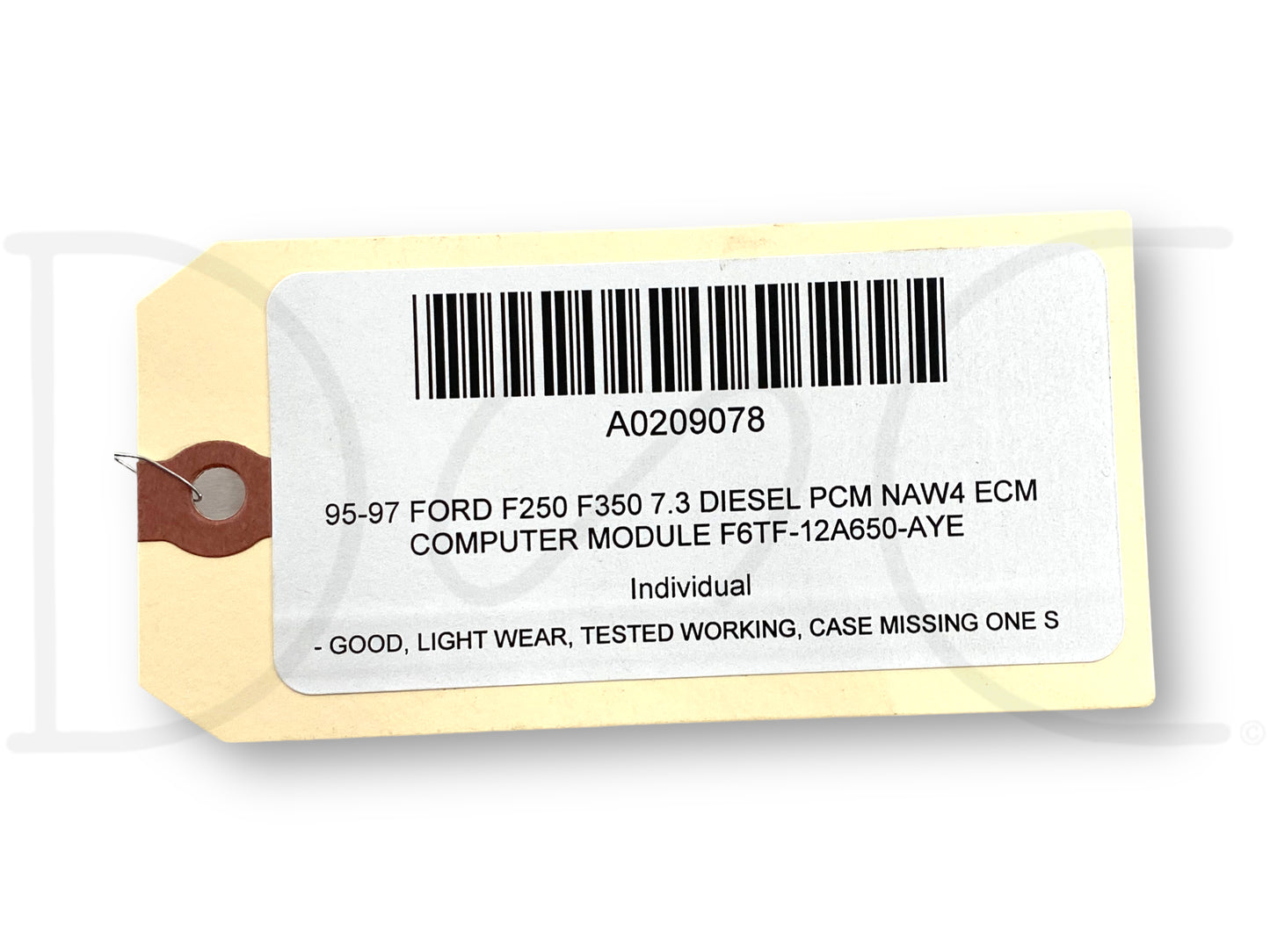 95-97 Ford F250 F350 7.3 Diesel PCM Naw4 ECM Computer Module F6Tf-12A650-Aye