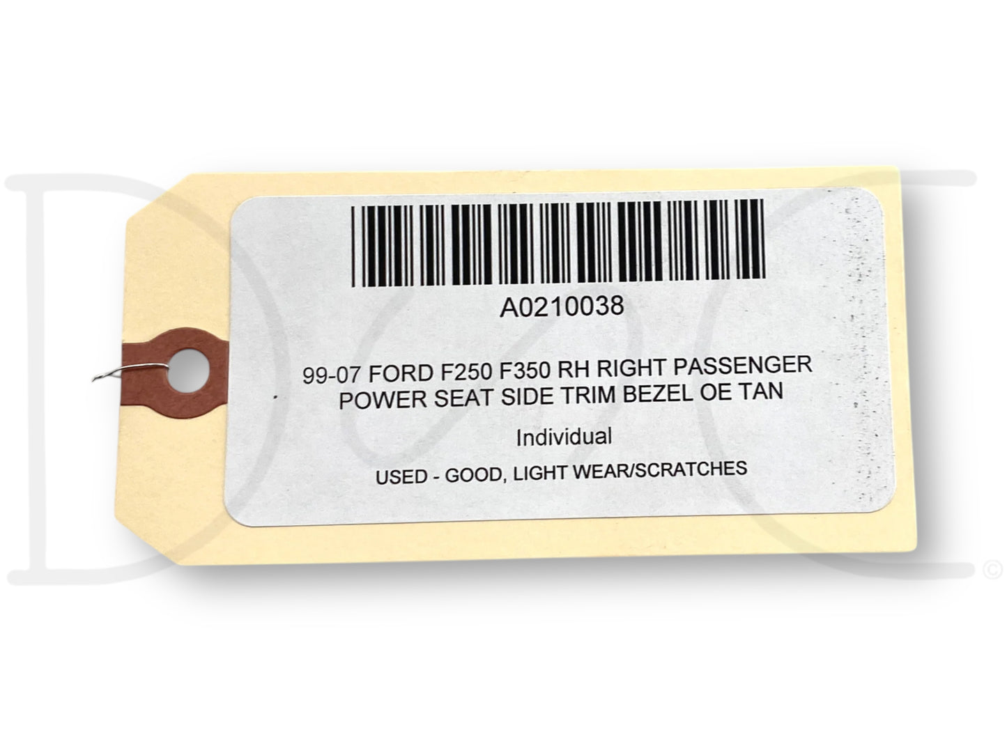 99-07 Ford F250 F350 RH Right Passenger Power Seat Side Trim Bezel OE Tan