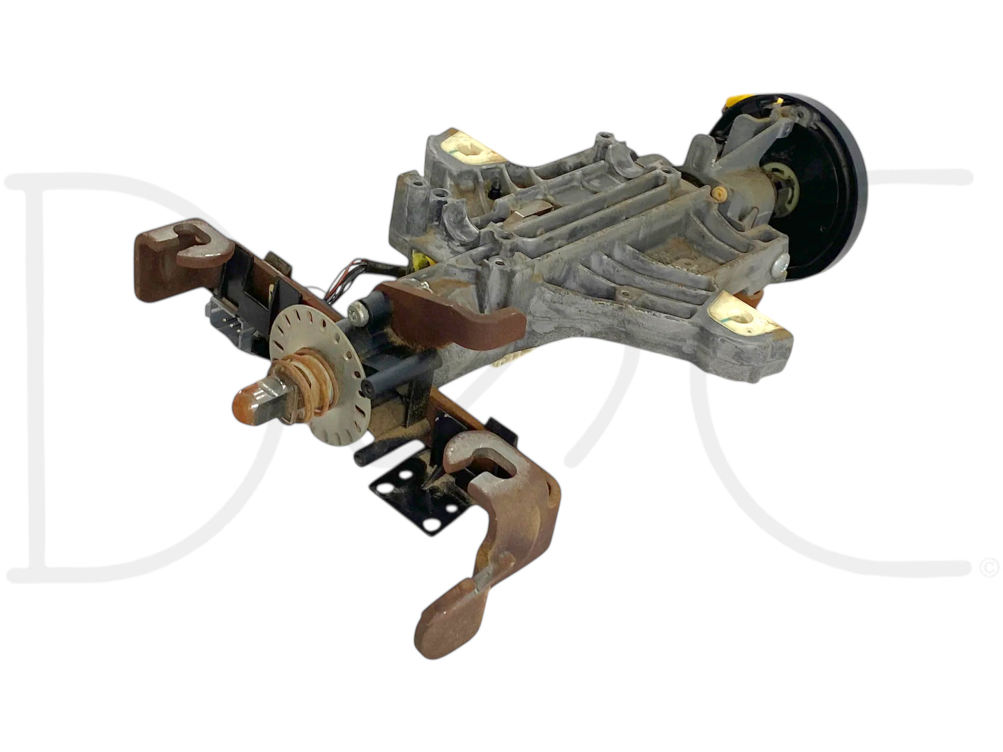 05-07 Ford F250 F350 Tilt Steering Column Auto Trans W/ Key & Clockspring OE