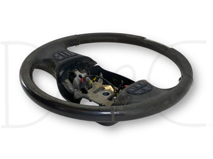 05-07 Ford F250 F350 Steering Wheel W/ Cruise Control Black Leather OEM *Blem*