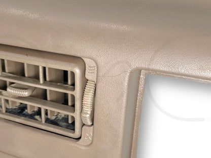 99-04 Ford F250 F350 Super Duty Dash Bezel Radio Cluster Trim Panel Tan *Blem*