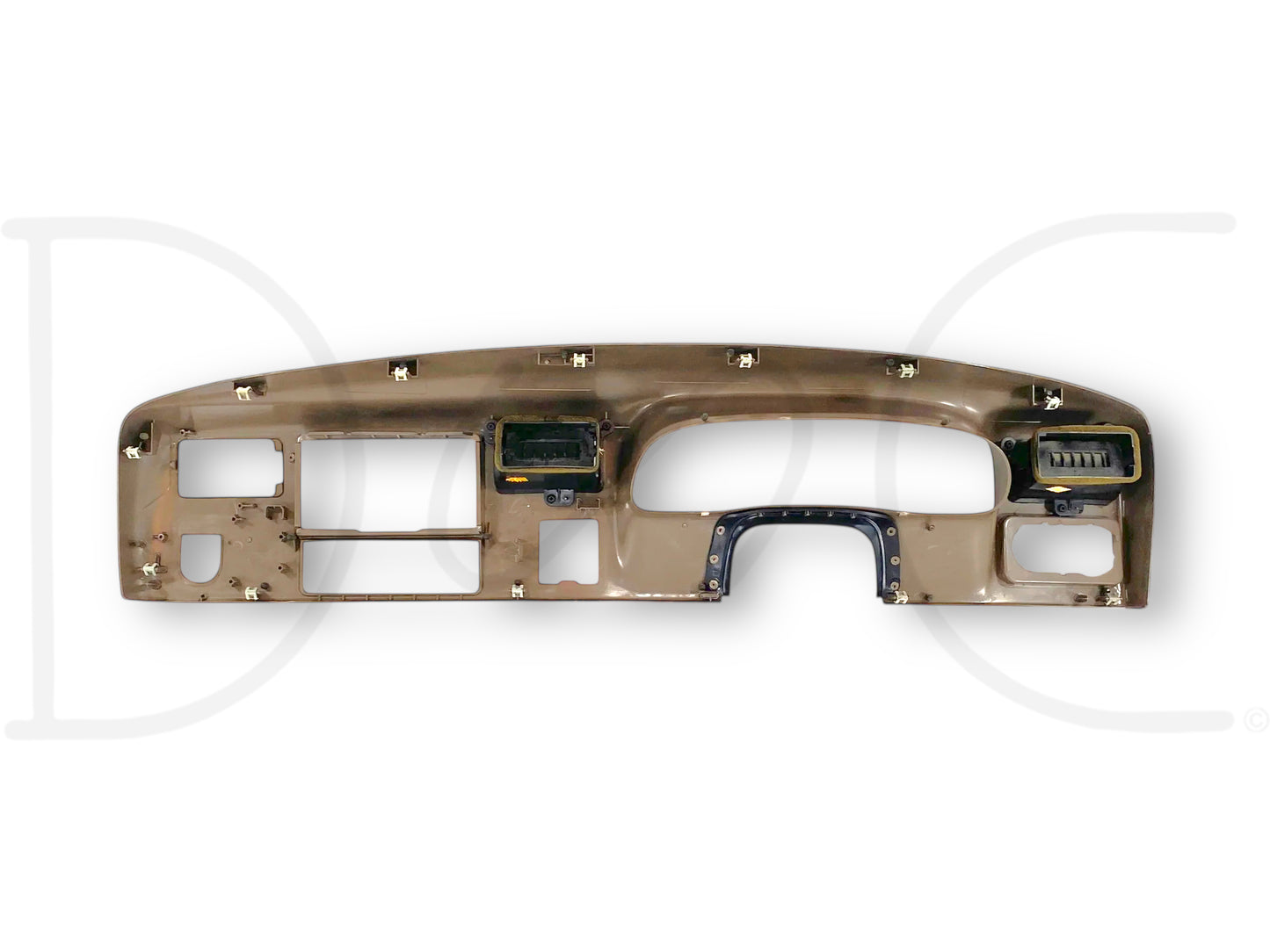 99-04 Ford F250 F350 Super Duty Dash Bezel Radio Cluster Trim Panel Tan *Blem*