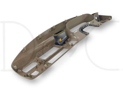 99-04 Ford F250 F350 Super Duty Dash Bezel Radio Cluster Trim Panel Tan *Blem*