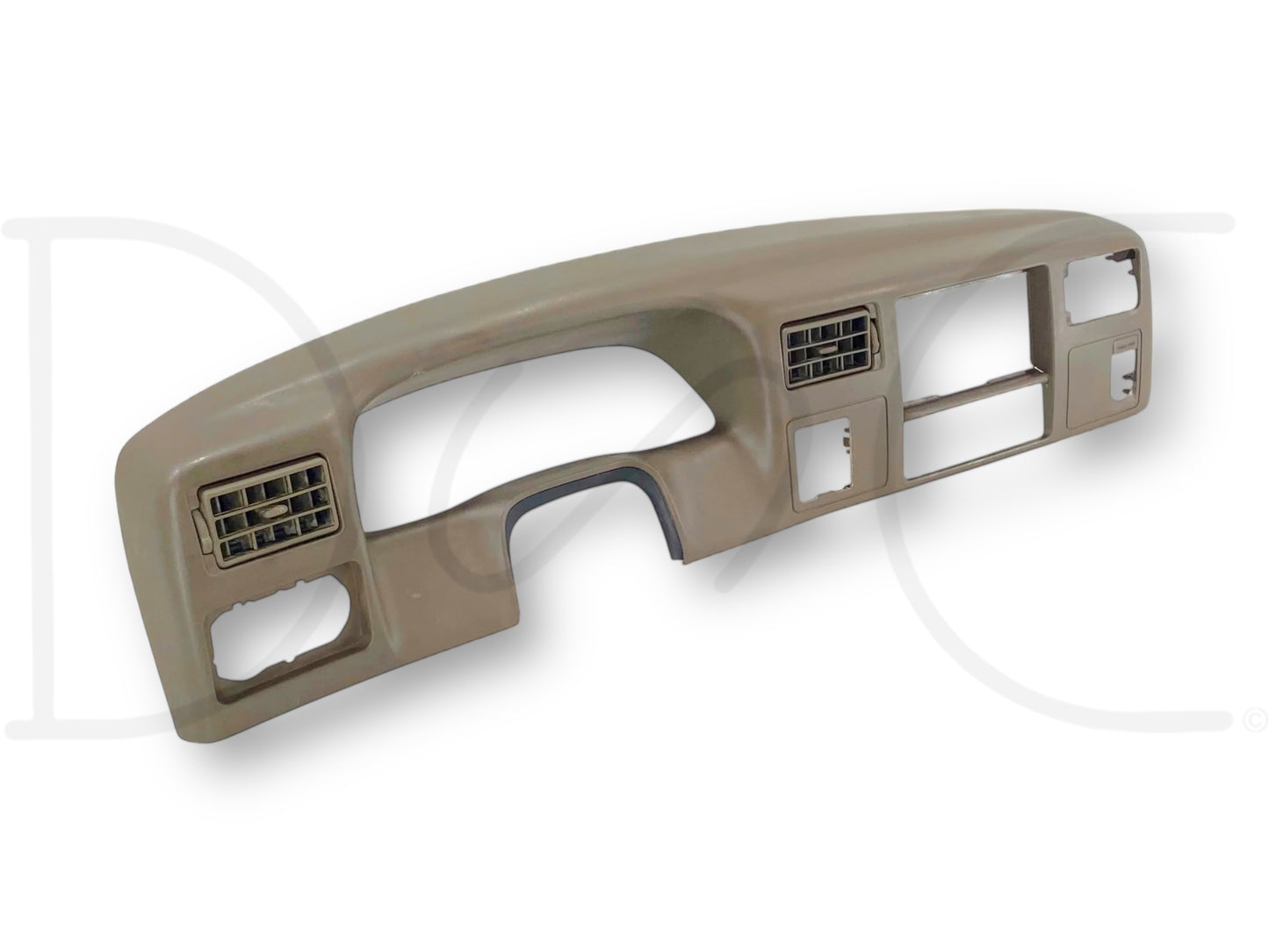 99-04 Ford F250 F350 Super Duty Dash Bezel Radio Cluster Trim Panel Tan *Blem*