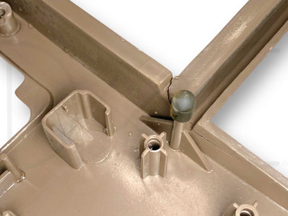 99-04 Ford F250 F350 Super Duty Dash Bezel Radio Cluster Trim Panel Tan *Blem*