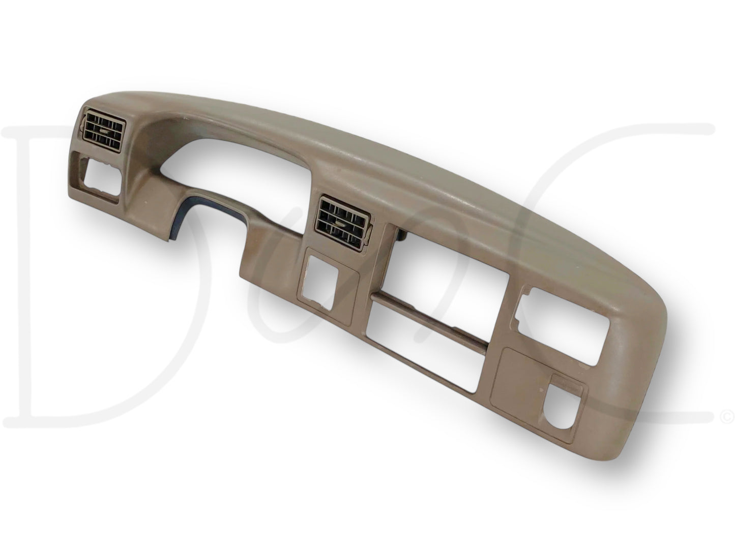 99-04 Ford F250 F350 Super Duty Dash Bezel Radio Cluster Trim Panel Tan *Blem*