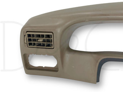 99-04 Ford F250 F350 Super Duty Dash Bezel Radio Cluster Trim Panel Tan *Blem*