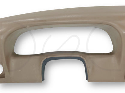 99-04 Ford F250 F350 Super Duty Dash Bezel Radio Cluster Trim Panel Tan *Blem*