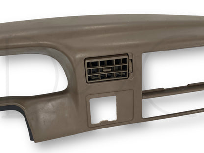 99-04 Ford F250 F350 Super Duty Dash Bezel Radio Cluster Trim Panel Tan *Blem*