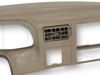 99-04 Ford F250 F350 Super Duty Dash Bezel Radio Cluster Trim Panel Tan *Blem*