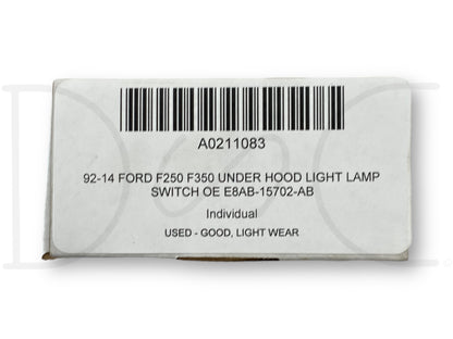 92-14 Ford F250 F350 Under Hood Light Lamp Switch OE E8AB-15702-AB