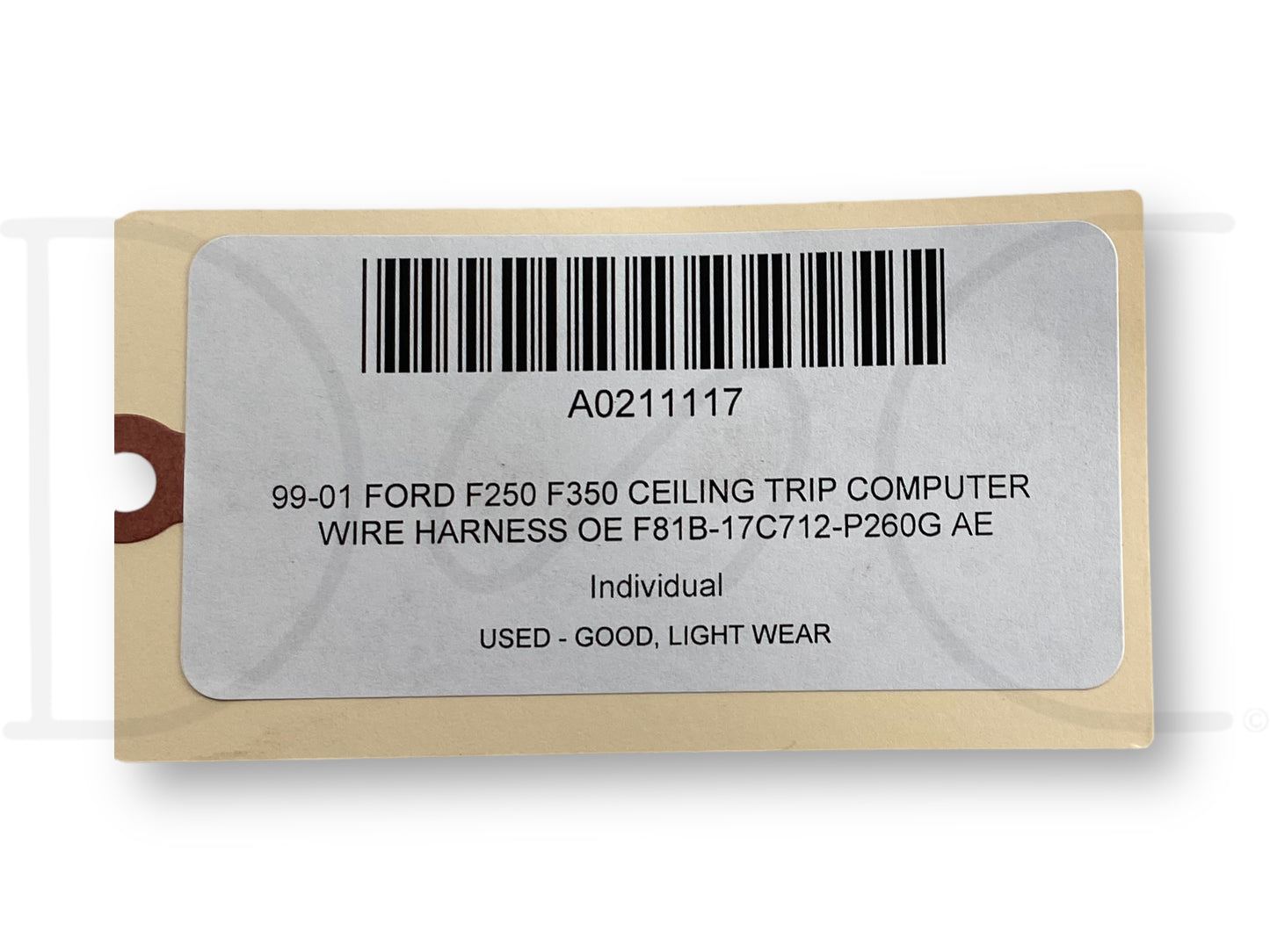 99-01 Ford F250 F350 Ceiling Trip Computer Wire Harness OE F81B-17C712-P260G Ae