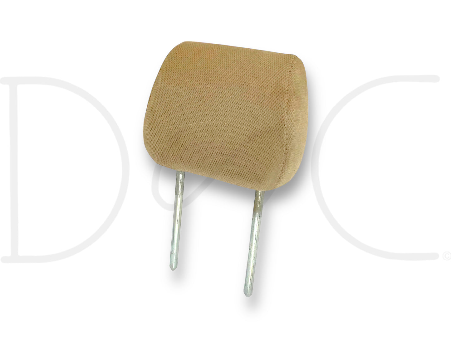 03-07 Ford F250 F350 Crew Cab Rear Seat Head Rest Headrest Tan Cloth OE