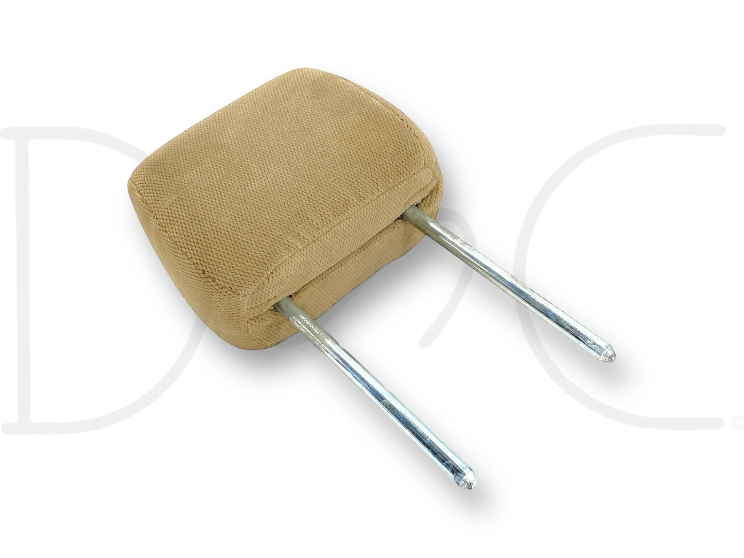 03-07 Ford F250 F350 Crew Cab Rear Seat Head Rest Headrest Tan Cloth OE