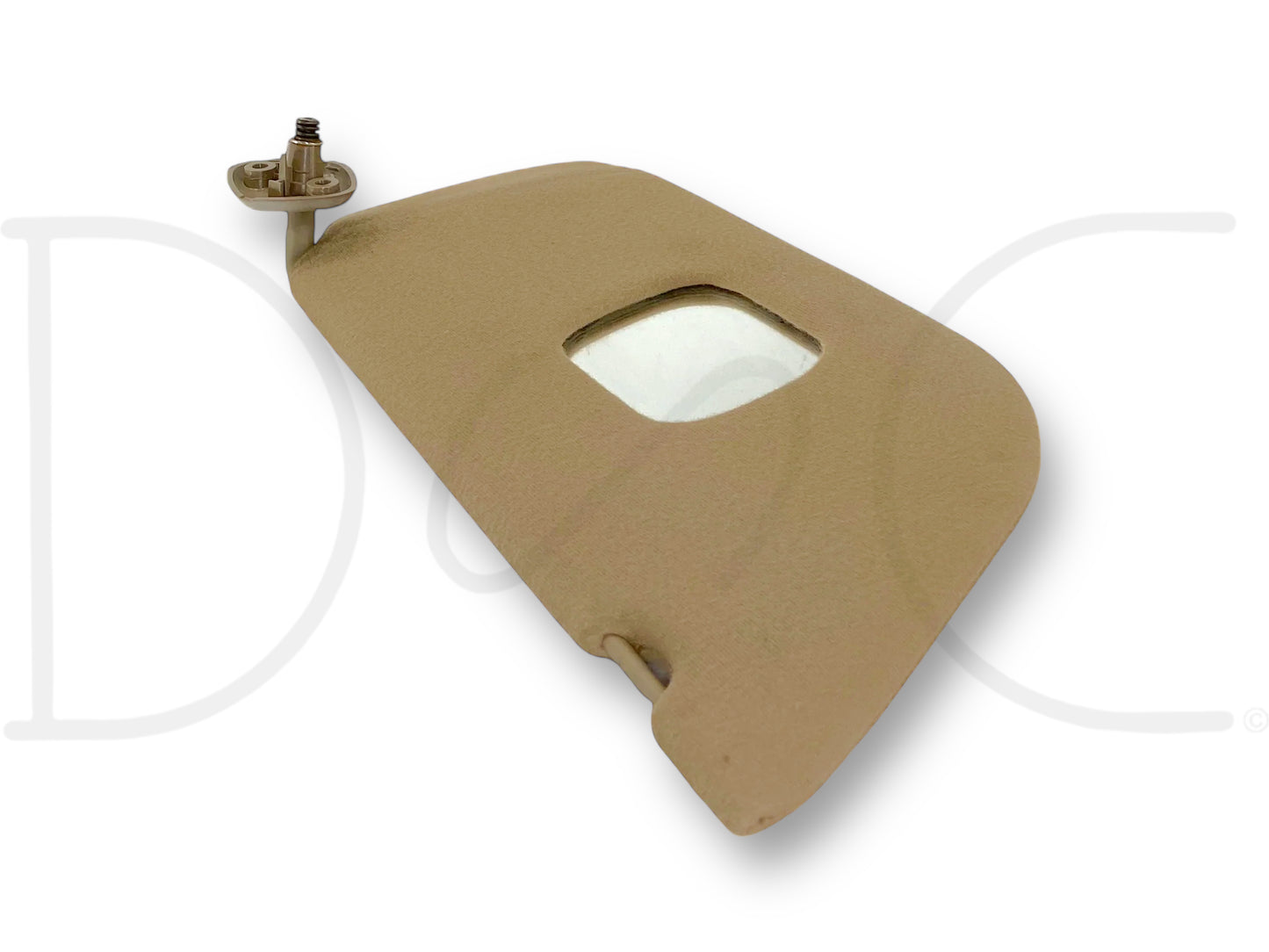 02-07 Ford F250 F350 RH Right Passenger Sun Visor Tan W/ Mirror OEM