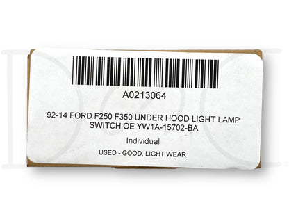 92-14 Ford F250 F350 Under Hood Light Lamp Switch OE Yw1A-15702-BA