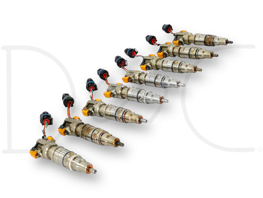 03-07 Ford F250 F350 6.0 6.0L Diesel Fuel Injector Set (8) Injectors *Cores*