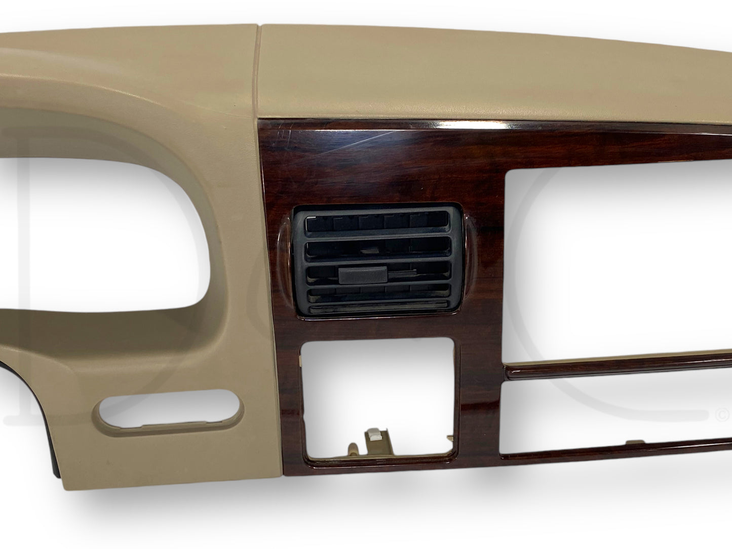 05-07 Ford F250 F350 King Ranch Dash Bezel Radio Cluster Trim Panel Tan OEM