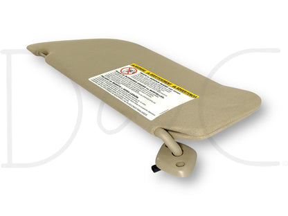 02-07 Ford F250 F350 RH Right Passenger Sun Visor Tan W/ Mirror OEM