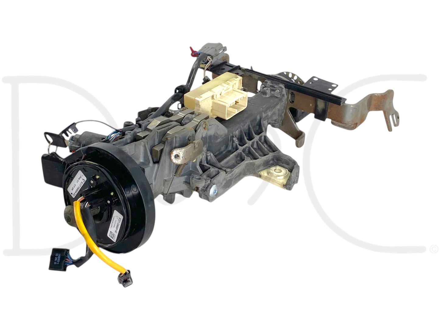 05-07 Ford F250 F350 Tilt Steering Column Auto Trans W/ Key & Clockspring OE