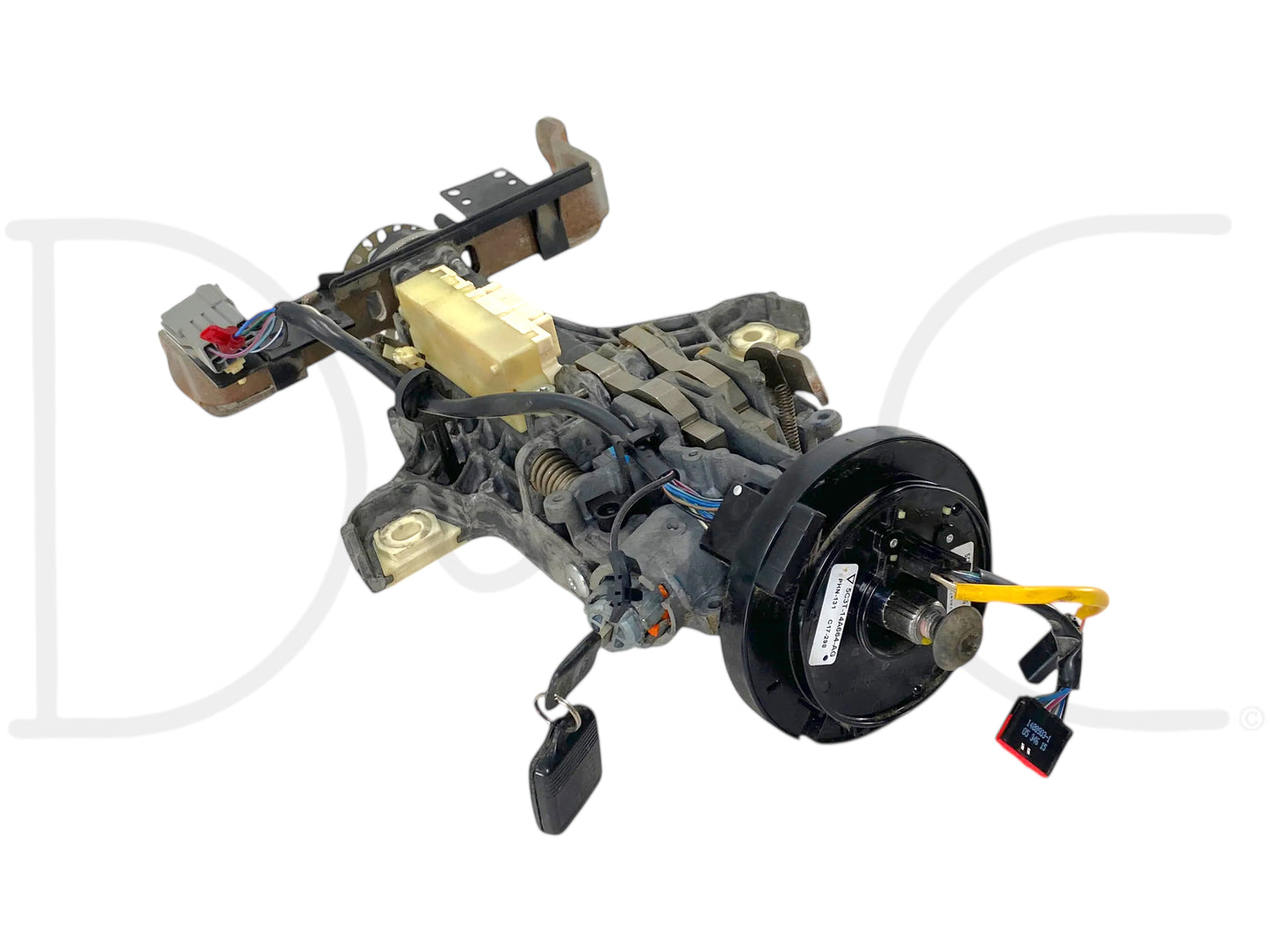 05-07 Ford F250 F350 Tilt Steering Column Auto Trans W/ Key & Clockspring OE