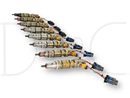 03-07 Ford F250 F350 6.0 6.0L Diesel Fuel Injector Set (8) Injectors *Cores*