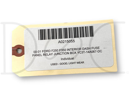 00-01 Ford F250 F350 Interior Dash Fuse Panel Relay Junction Box YC3T-14A067-DC