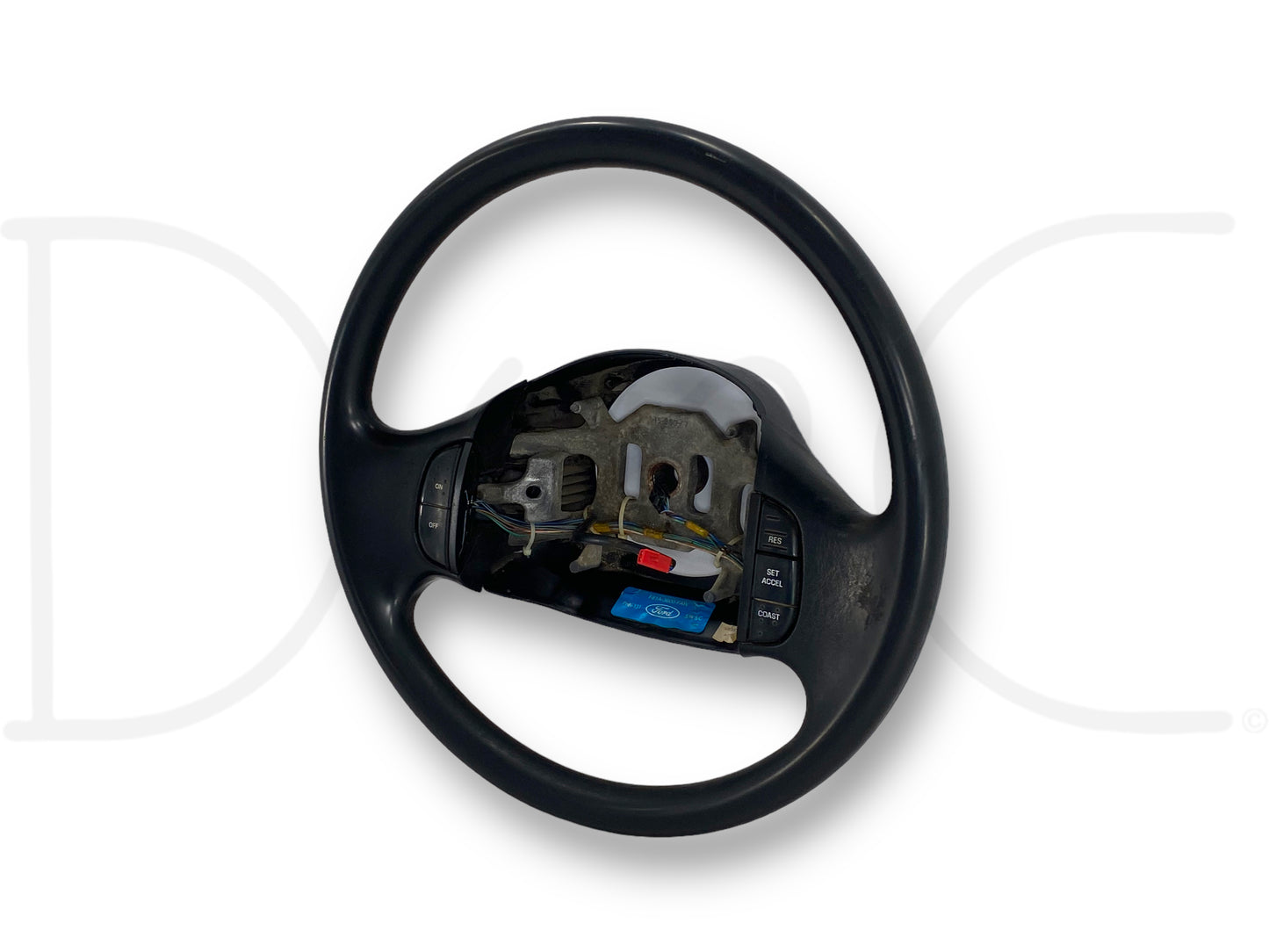 99-02 Ford F250 F350 Steering Wheel W/ Cruise Buttons OE Black F81A-3600-Faw