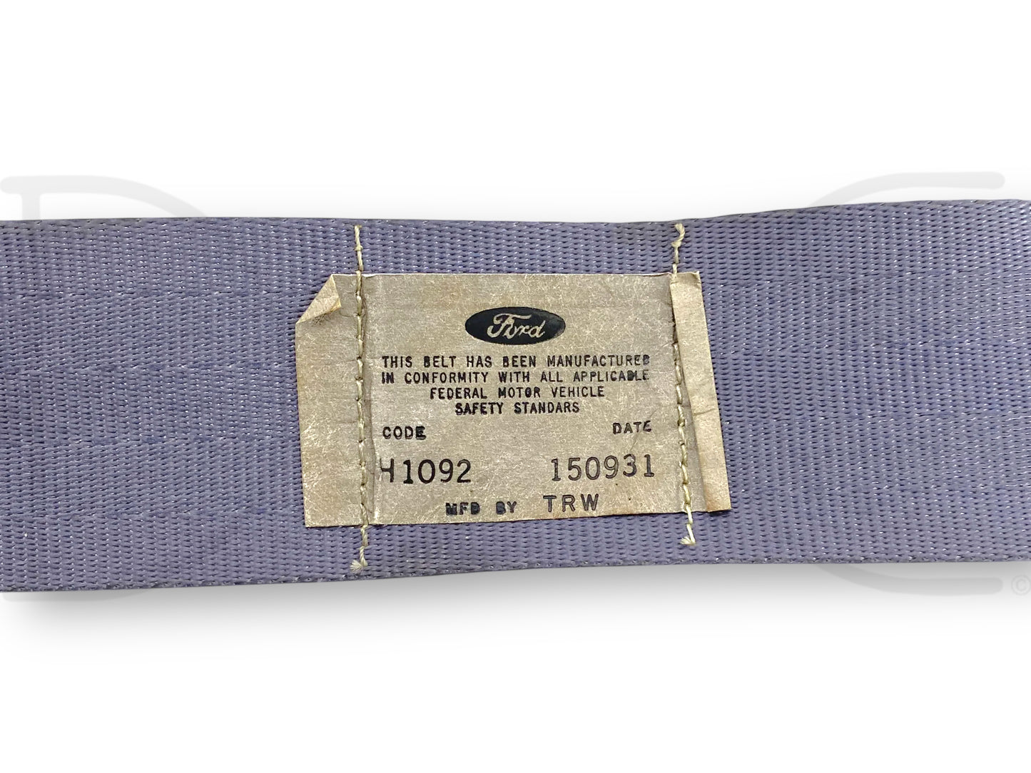 87-97 Ford F250 F350 Rear Seat Center Lap Belt Seatbelt Opal Gray OE