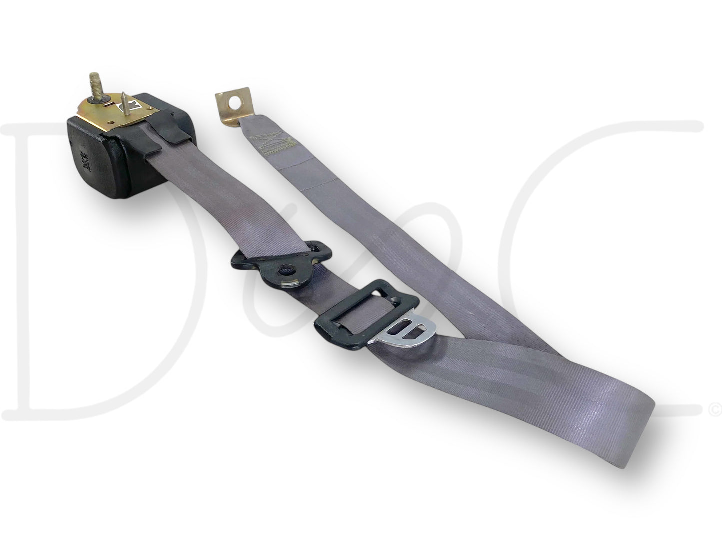 92-97 Ford F250 F350 RH Right Passenger Front Seat Belt Seatbelt Opal Gray OE