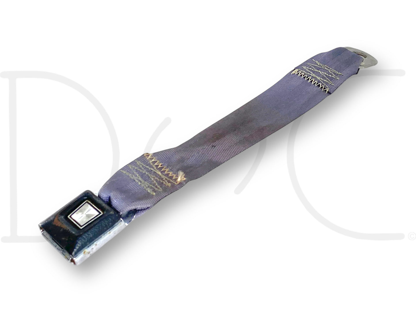 92-97 Ford F250 F350 Center Rear Seat Belt Seatbelt Latch Buckle Opal Gray OE