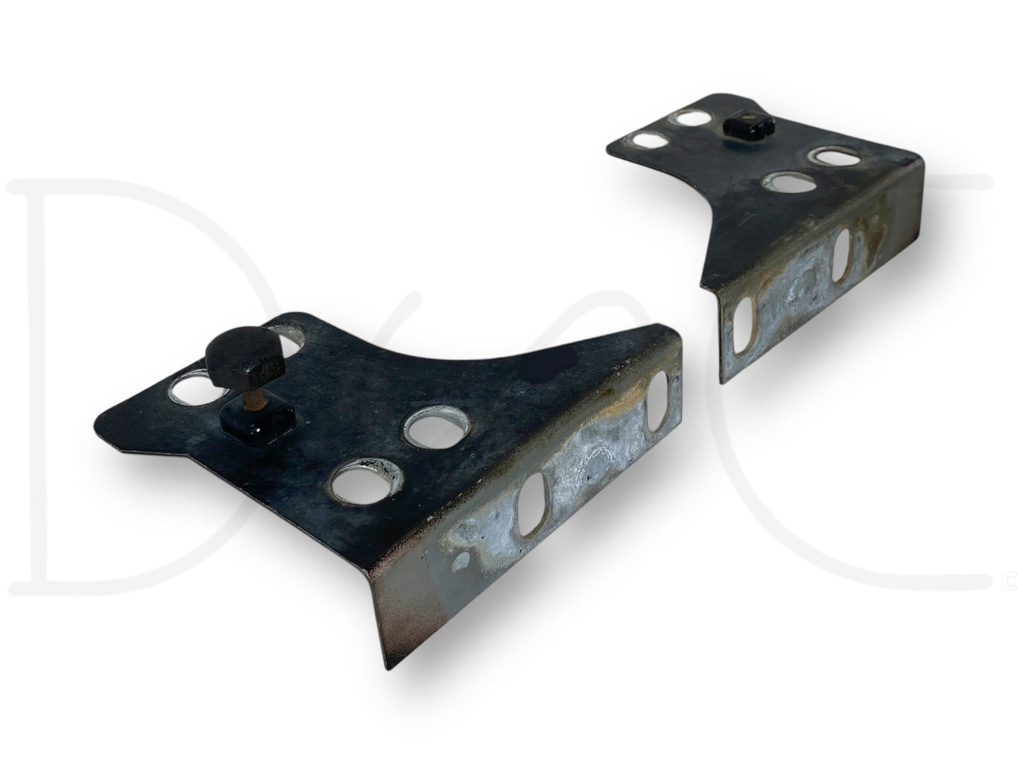 92-97 Ford F250 F350 Fender To Core Support Brackets OE Corner Bracket Set