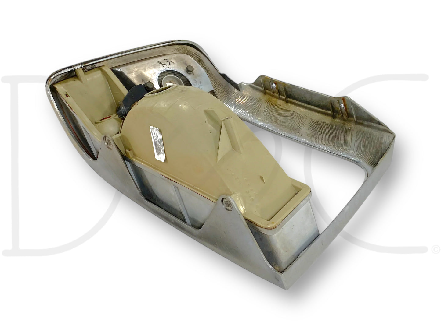 92-97 Ford F250 F350 LH Left Driver Headlight Bezel Trim Surround Chrome OEM