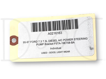 95-97 Ford 7.3 7.3L Diesel A/C Power Steering Pump Bracket F5Ta-19E708-BA