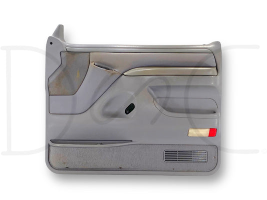 94-97 Ford F250 F350 RH Right Passenger Front Door Panel Power Opal Gray OE