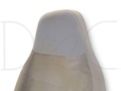 92-97 Ford F250 F350 LH Left Driver Seat Back Upper Cushion Opal Gray 40/20/40