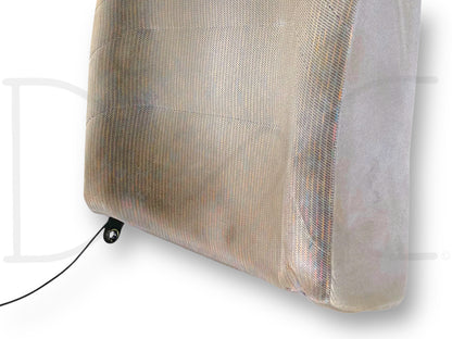 92-97 Ford F250 F350 LH Left Driver Seat Back Upper Cushion Opal Gray 40/20/40