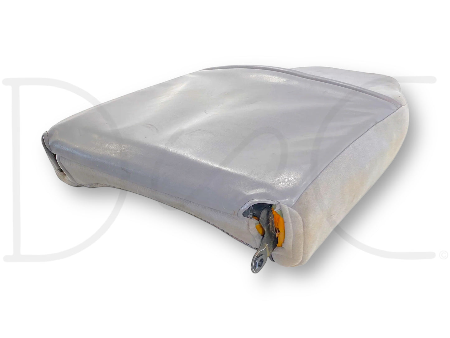 92-97 Ford F250 F350 LH Left Driver Seat Back Upper Cushion Opal Gray 40/20/40