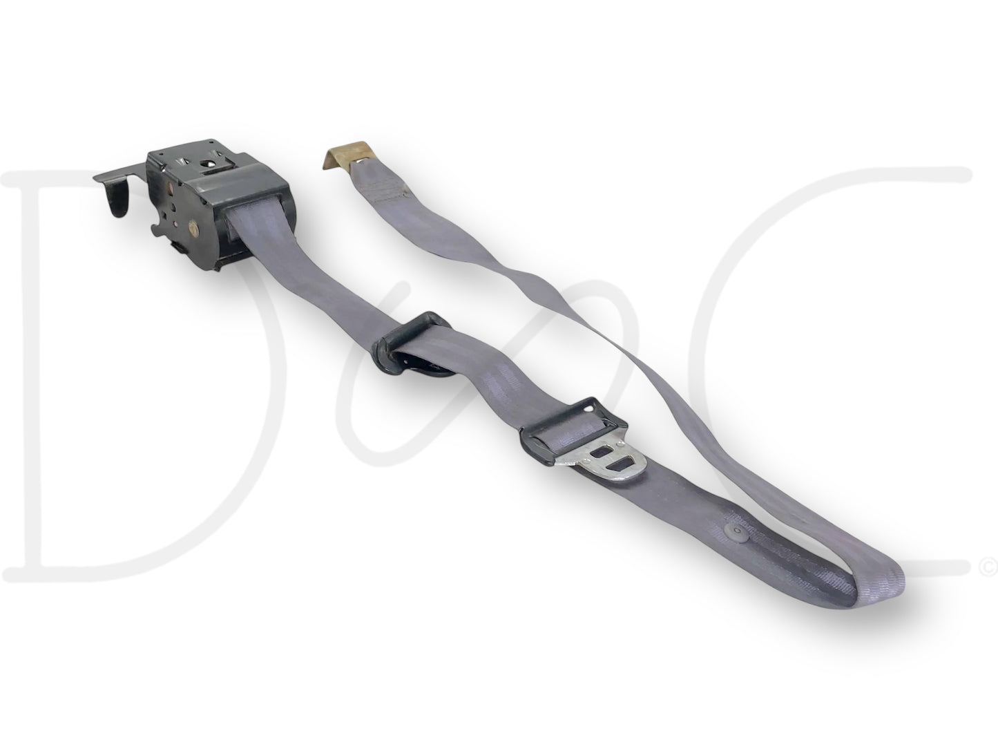 92-97 Ford F250 F350 Crew Cab LH Left Driver Rear Seat Belt Seatbelt Gray OE