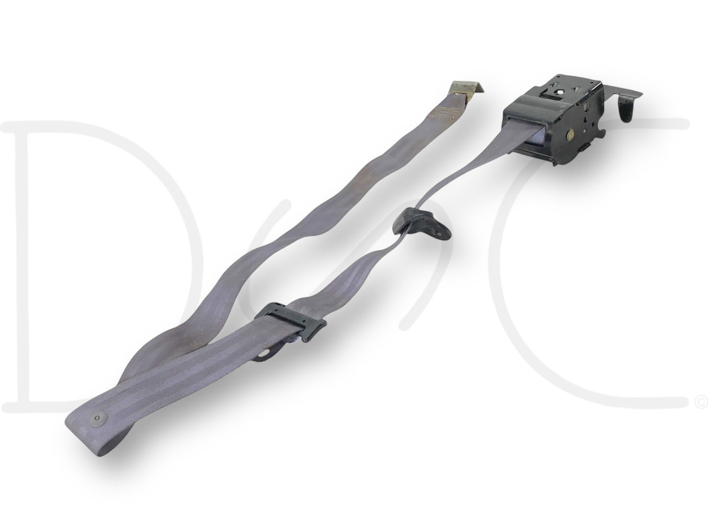 92-97 Ford F250 F350 Crew Cab RH Right Passenger Rear Seat Belt Seatbelt Gray