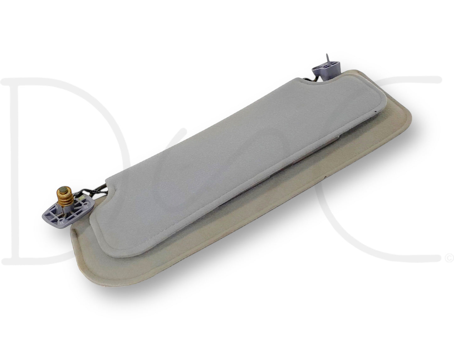 94-97 Ford F250 F350 LH Left Driver Dual Sun Visor Opal Gray OEM *Blem*