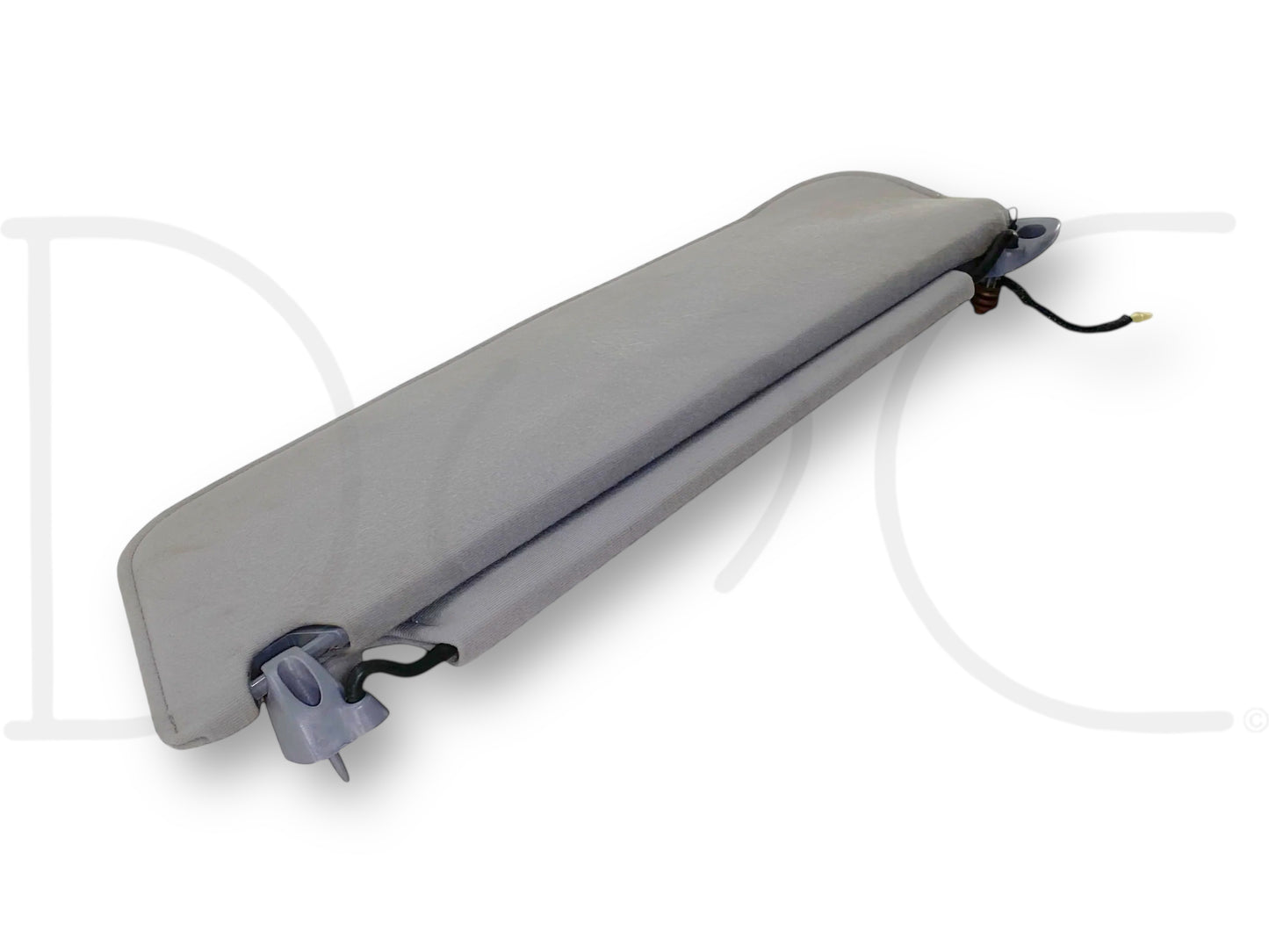 94-97 Ford F250 F350 RH Right Passenger Sun Dual Visor Opal Gray W/ Mirror OEM
