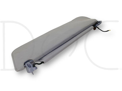 94-97 Ford F250 F350 RH Right Passenger Sun Dual Visor Opal Gray W/ Mirror OEM